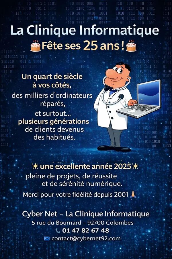 la clinique informatique fête ses 25 ans