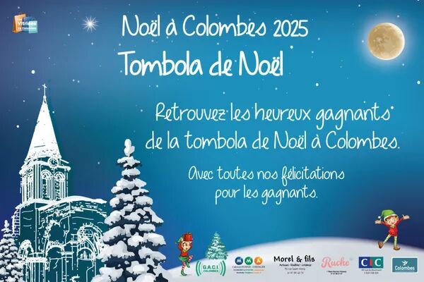Résultats de la tombola de Noël 2025